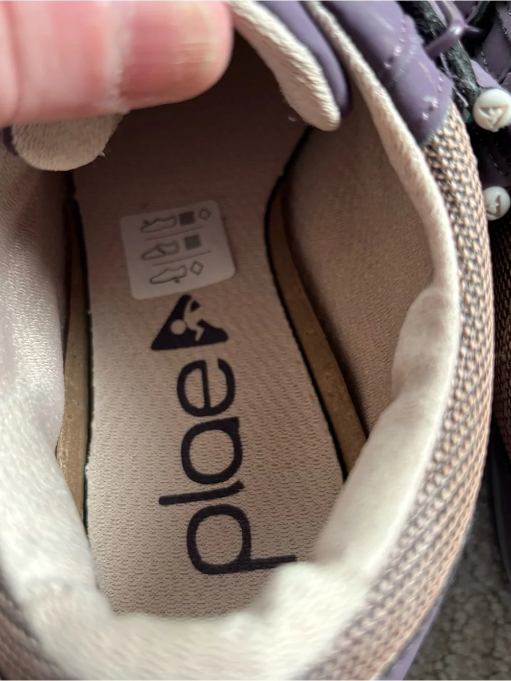 Plae Kids Purple & gray Charlie Velcro Sneakers